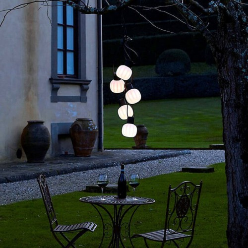 Martinelli Luce Kiki Chain of Outdoor Lamps 4850 VERSION 5 Lamps
