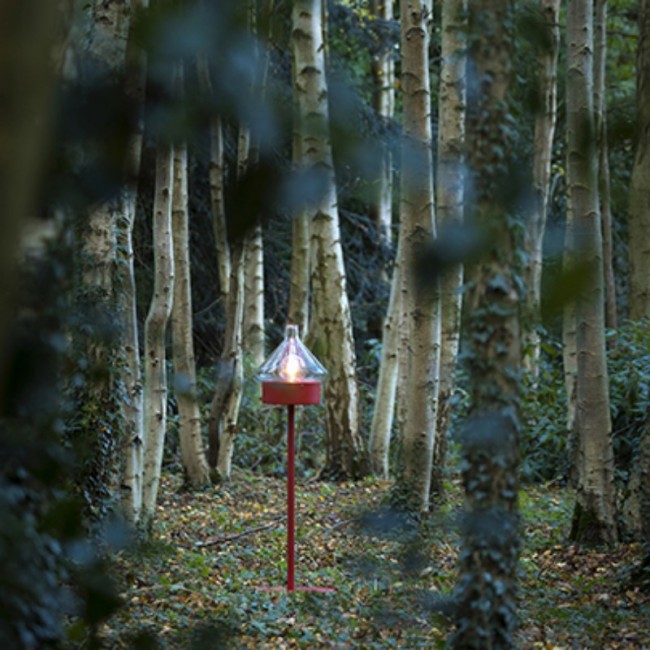 Roger Pradier La Hutte outdoor lamp RED MODEL 3