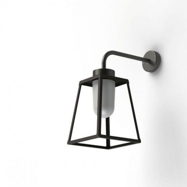 Roger Pradier Lampiok outdoor lamp SMALL 블랙 GREY FROSTED GLASS