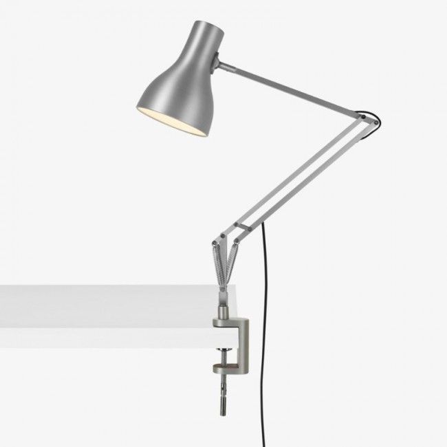 앵글포이즈 타입 75 Lamp with Desk Clamp SILVER LUSTRE