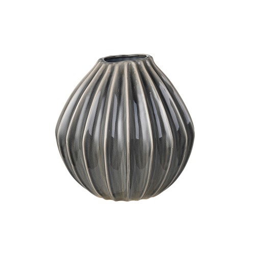 브로스테코펜하겐 Wide 화병 꽃병 30 cm 스모크 펄 Broste Copenhagen Wide Vase 30 cm  Smoked Pearl 01108