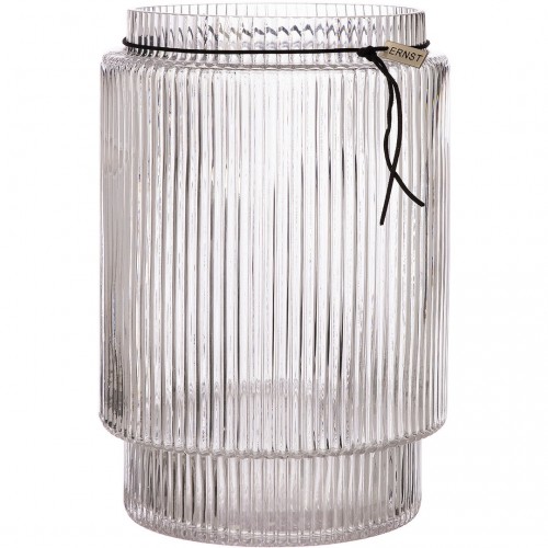 에른스트 글라스 화병 꽃병 / 캔들홀더 With Fluted Structure H28 cm ERNST Glass Vase / Candle Holder With Fluted Structure H28 cm 01048