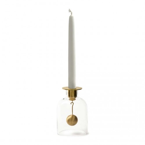 클롱 Bell Candle stick 글라스/브라스 Klong Bell Candle stick  Glass/Brass 00649