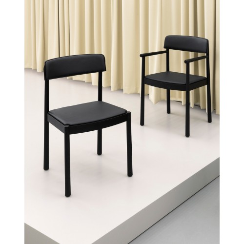 노만코펜하겐 Timb 체어 의자 Ultra 레더 블랙/블랙 Normann Copenhagen Timb Chair  Ultra Leather  Black/Black 00104