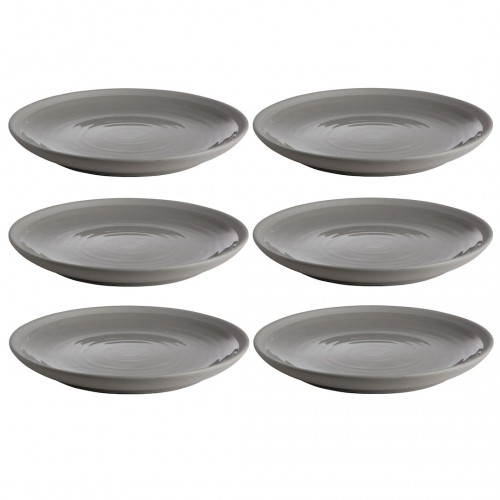 에른스트 사이드 접시 스톤웨어 21 cm 6-pack Grey ERNST Side Plates Stoneware Ø21 cm 6-pack  Grey 04845