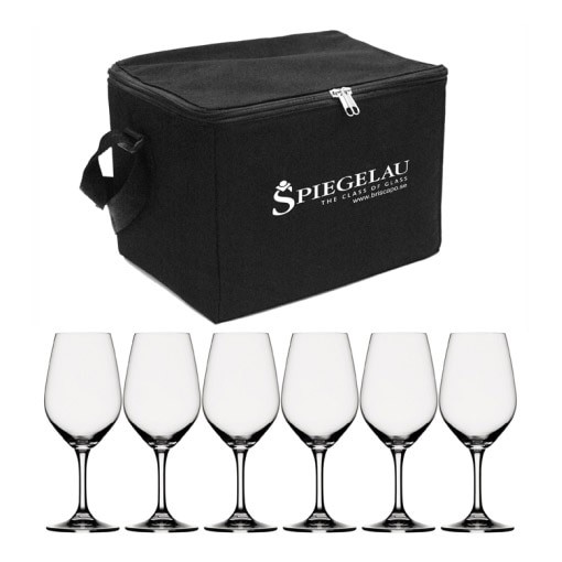 스피겔라우 Expert 와인잔 Bag incl. 6 레드 와인잔 블랙 Spiegelau Expert Wine Glass Bag incl. 6 Wine glasses  Black 03604