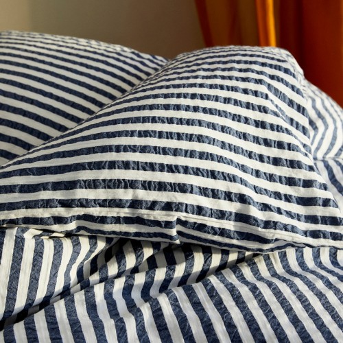 쥬나 Bk & Blge Lines 베개커버 50x60 cm 다크 블루 / 화이트 Juna Bæk & Bølge Lines Pillowcase 50x60 cm  Dark Blue / White 03127