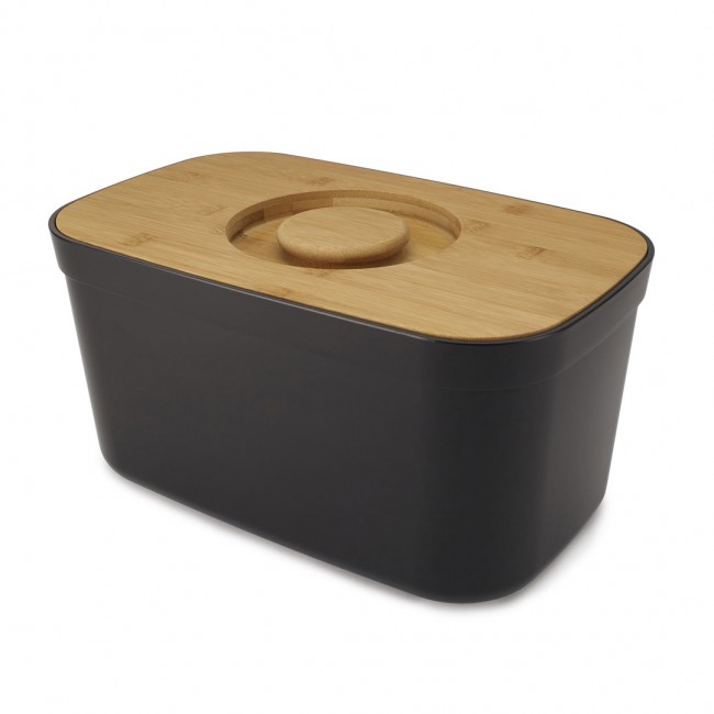 조셉조셉 브레드 box with 컷팅 board 블랙 Joseph Joseph Bread box with cutting board  black 02162