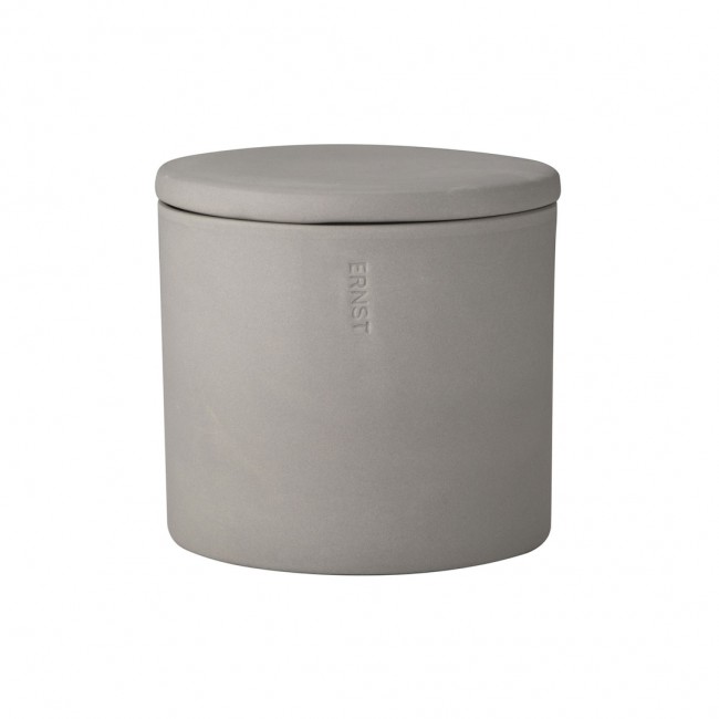 에른스트 수납통 With Lid 12 5 cm 다크 그레이 ERNST Storage Jar With Lid Ø12 5 cm  Dark Grey 02110