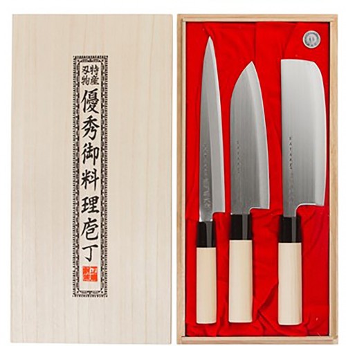 사타케 Houcho 칼 Set - 3 Knives Satake Houcho Knife Set - 3 Knives 01971