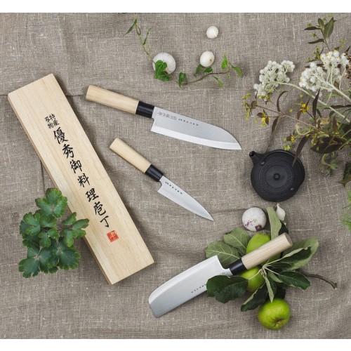 사타케 Houcho 칼 Set - 3 Knives Satake Houcho Knife Set - 3 Knives 01971