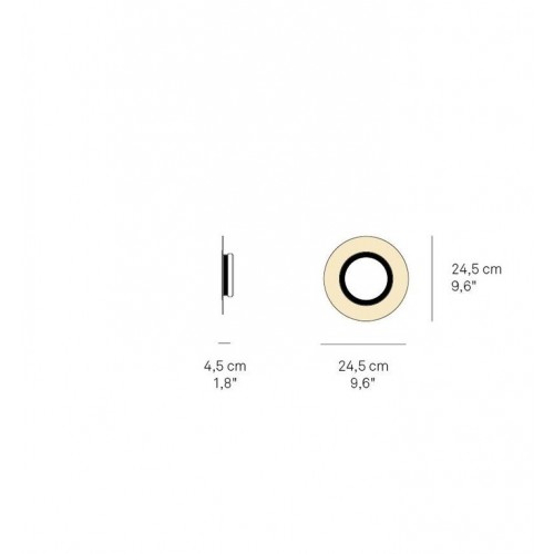 엘제트에프 Lens CR A Circular 0-10V dim. 네츄럴 cherry / 골드 LZF Lens CR A Circular 0-10V dim. Natural cherry / Gold 05125
