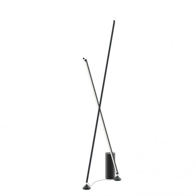 비비아 Sticks 스탠딩 램프 with dimmer 블랙 Vibia Sticks standing lamp with dimmer Black 03797