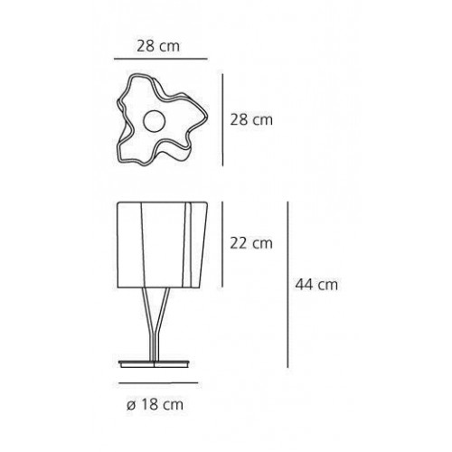 아르떼미데 로지코 미니 테이블 lamp 크롬 / 실크 Artemide Logico Mini table lamp Chrome / Silk 00648
