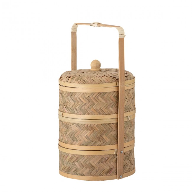 블루밍빌 - Niella Storage basket 네츄럴 뱀부 Bloomingville - Niella Storage basket  natural bamboo 08776