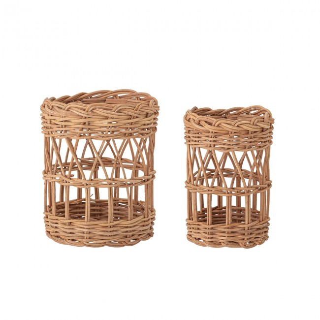 블루밍빌 - Jala Storage basket 라탄 네츄럴 (set of 2) Bloomingville - Jala Storage basket  rattan natural (set of 2) 08726