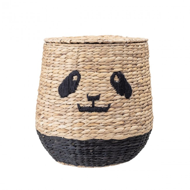 블루밍빌 - 판다 storage basket with lid oe 36 x h 42 cm Bloomingville - Panda storage basket with lid  oe 36 x h 42 cm 08705