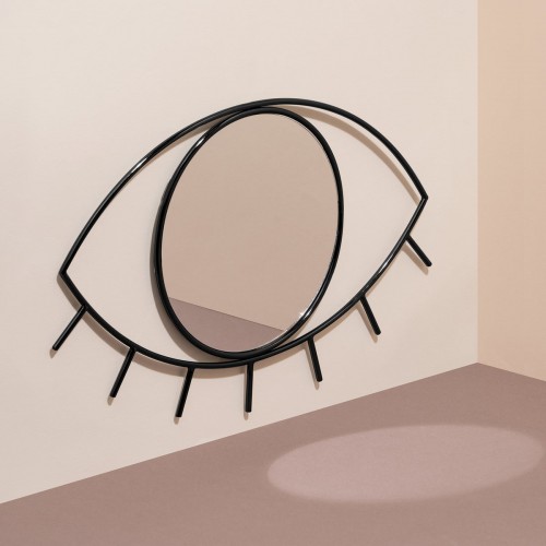 도이 - Wall cyclops 거울 m 블랙 Doiy - Wall cyclops mirror m  black 07728