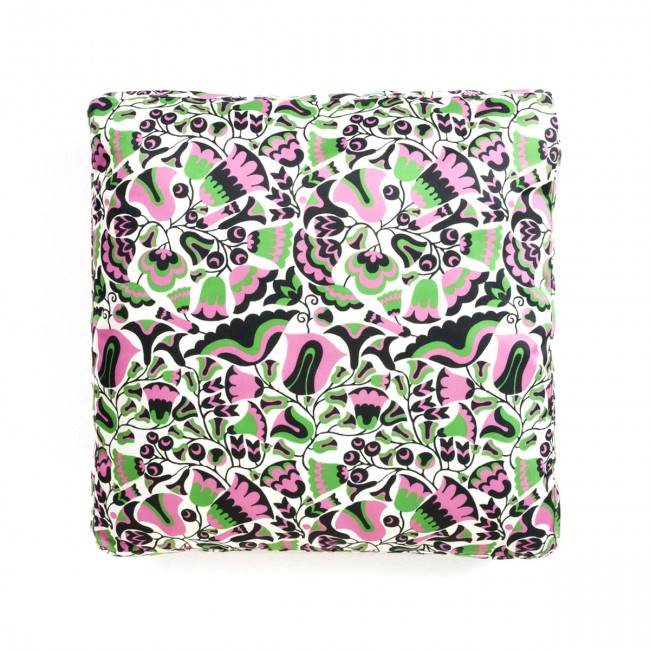 카르텔 - La 더블 J 쿠션 48 x 48 cm light 그린 / 핑크 (튤립ANI) Kartell - La Double J Cushion  48 x 48 cm  light green / pink (tulipani) 07124