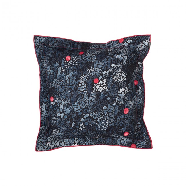 마리메꼬 - Kurjenmarja 베개커버 50 x 50 cm 블랙 / 블루 / red Marimekko - Kurjenmarja pillowcase  50 x 50 cm  black / blue / red 06900