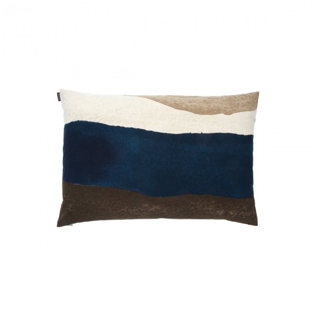 마리메꼬 - Joiku 베개커버 40x60 cm 브라운 / 다크 블루 / beige Marimekko - Joiku Pillowcase  40x60 cm  brown / dark blue / beige 06657