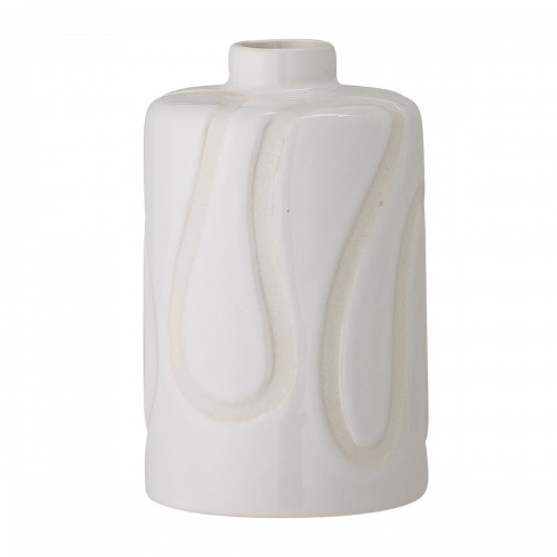 블루밍빌 - Elice 화병 꽃병 H 13 cm 화이트 Bloomingville - Elice Vase  H 13 cm  white 04027