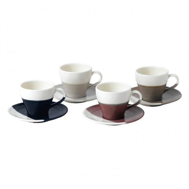 로얄덜튼 Coffee Studio 에스프레소 컵S and 소서 4-pack Royal Doulton Coffee Studio Espresso Cups and Saucers  4-pack 06163