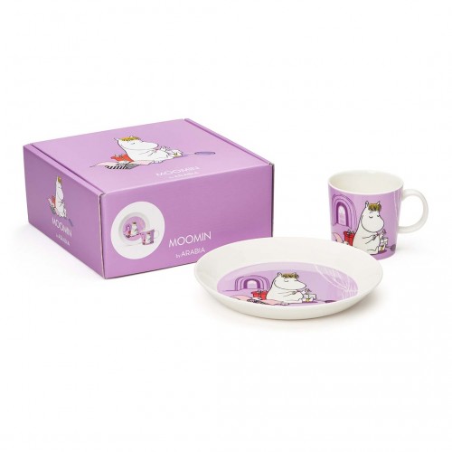 아라비아 무민 머그 & 접시 Snorkmaiden 퍼플 Arabia Moomin Mug & Plate  Snorkmaiden Purple 06157