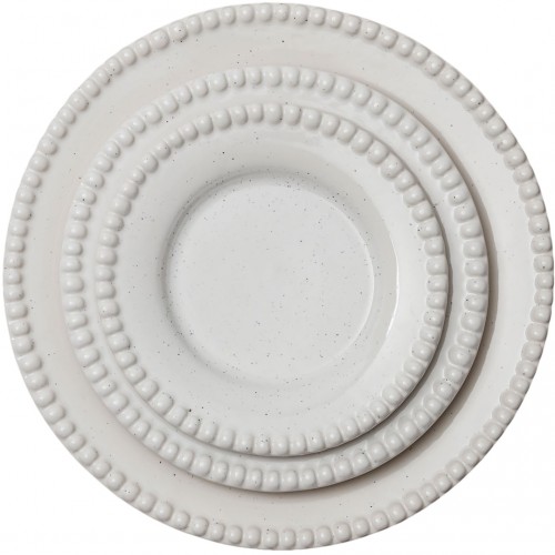 포터리조 DARIA 접시 18 cm 2-pack 코튼 화이트 Potteryjo DARIA Plate 18 cm 2-pack  Cotton White 05768