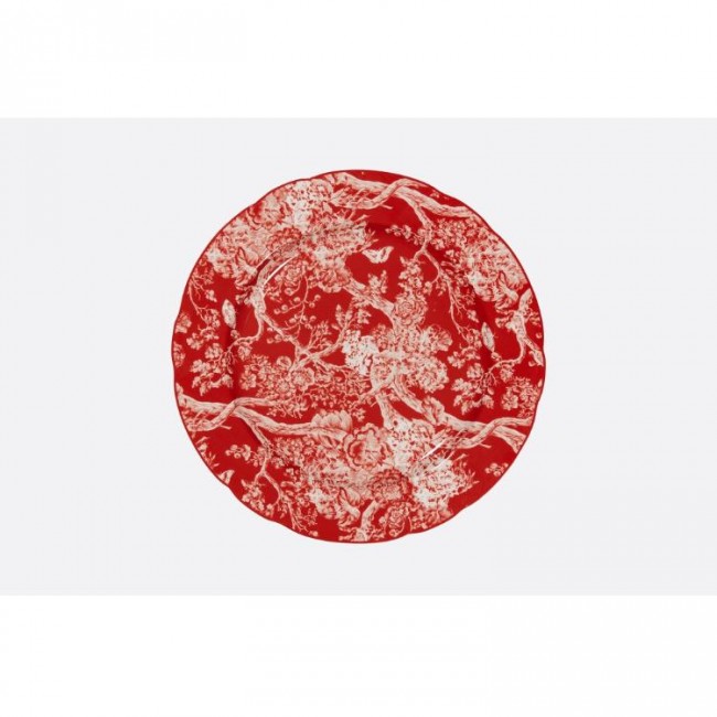 디올 데코라티브 접시 TOILE DE JOUY HYDRANGEA IN RED DIOR DECORATIVE PLATE TOILE DE JOUY HYDRANGEA IN RED 00059
