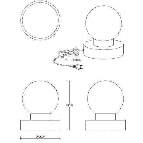 리얼리티 Prinz 데코라티브 테이블조명/책상조명 with touch sensor Rusty Reality Prinz decorative table lamp with touch sensor Rusty 34015