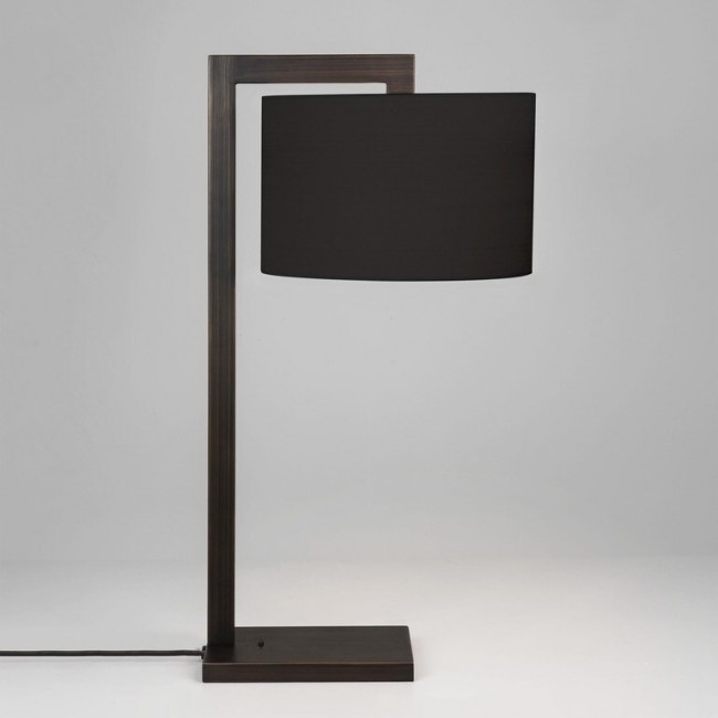 아스트로 Ravello 테이블조명/책상조명 + shade 사각 스퀘어 195mm 브론즈 / 블랙 Astro Ravello table lamp + shade square 195mm Bronze / Black 33708