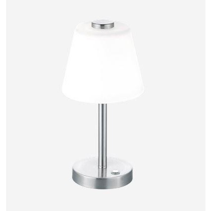 트리오 Emerald 테이블조명/책상조명 매티드 니켈 / 화이트 Trio Emerald Table Lamp Matted nickel / White 33314