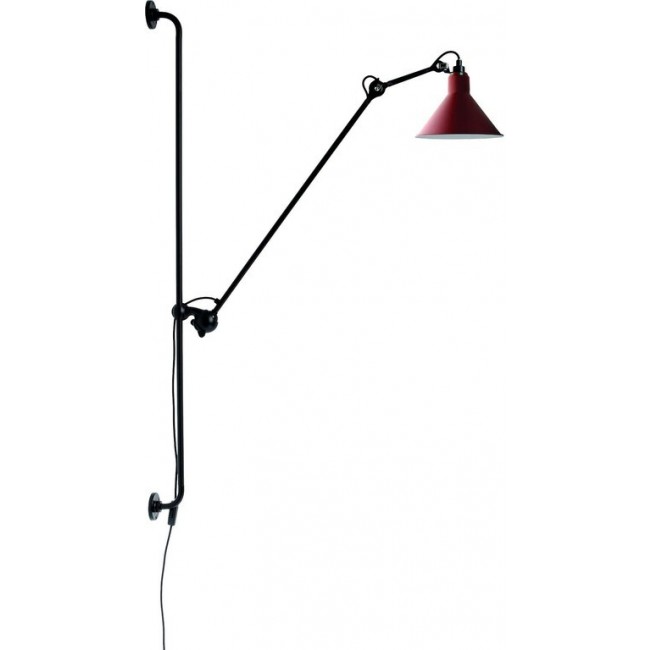DCW 에디션 램프 그라스 214 Conic 블랙 / Red DCW EDITIONS Lampe Gras 214 Conic Black / Red 24265