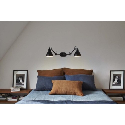 DCW 에디션 램프 그라스 204 더블 PC 매트 블랙 DCW EDITIONS Lampe Gras 204 Double PC Matted black 24139