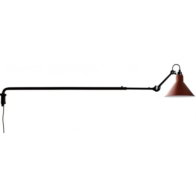 DCW 에디션 램프 그라스 213 Conic 블랙 / Red DCW EDITIONS Lampe Gras 213 Conic Black / Red 23731