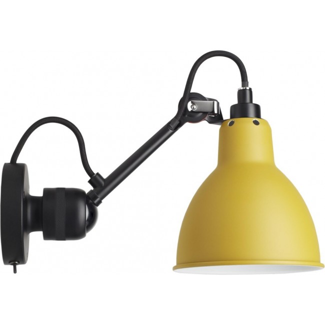 DCW 에디션 램프 그라스 304 SW Round 블랙 / 옐로우 DCW EDITIONS Lampe Gras 304 SW Round Black / Yellow 23561