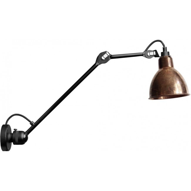 DCW 에디션 램프 그라스 304 L40 Round 블랙 / Raw 코퍼 DCW EDITIONS Lampe Gras 304 L40 Round Black / Raw Copper 23543