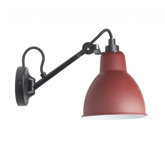 DCW 에디션 램프 그라스 N 104 Round 블랙 / Red DCW EDITIONS Lampe Gras N 104 Round Black / Red 23328