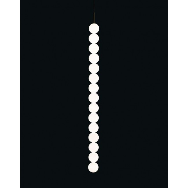테르자니 Abacus 캐노피 with 15 스피어S DALI dim 화이트 / 브라스 Terzani Abacus canopy with 15 spheres  DALI dim White / Brass 19686