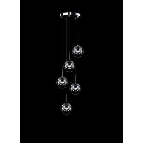 KDLN Dew 샹들리에 5 크롬 / 트랜스페런트 KDLN Dew chandelier 5 Chrome / Transparent 18955