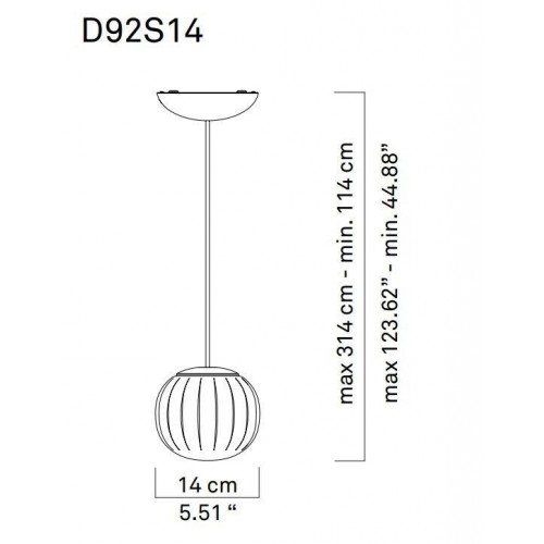 루체플랜 Lita D92S14 complete 서스펜션/펜던트 조명/식탁등 브라스 Luceplan Lita D92S14 complete pendant lamp Brass 14754