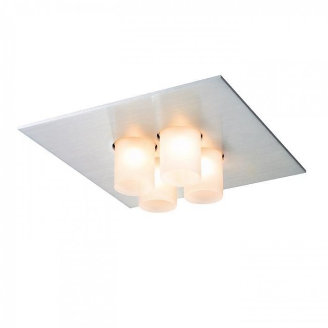 PSM Lighting Titus surface mounted ceiling lamp with 글라스 Satin-finished aluminium 00Z44