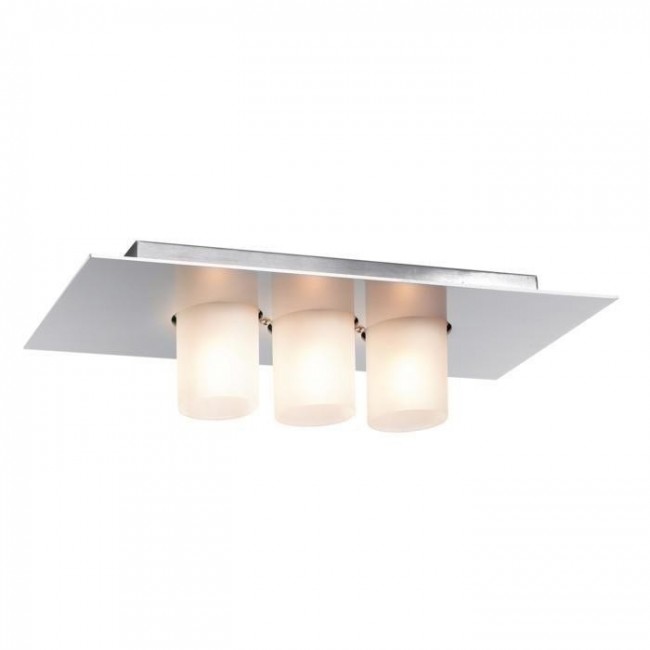 PSM Lighting Titus surface mounted ceiling lamp with 글라스 Satin-finished aluminium 00Z3Z