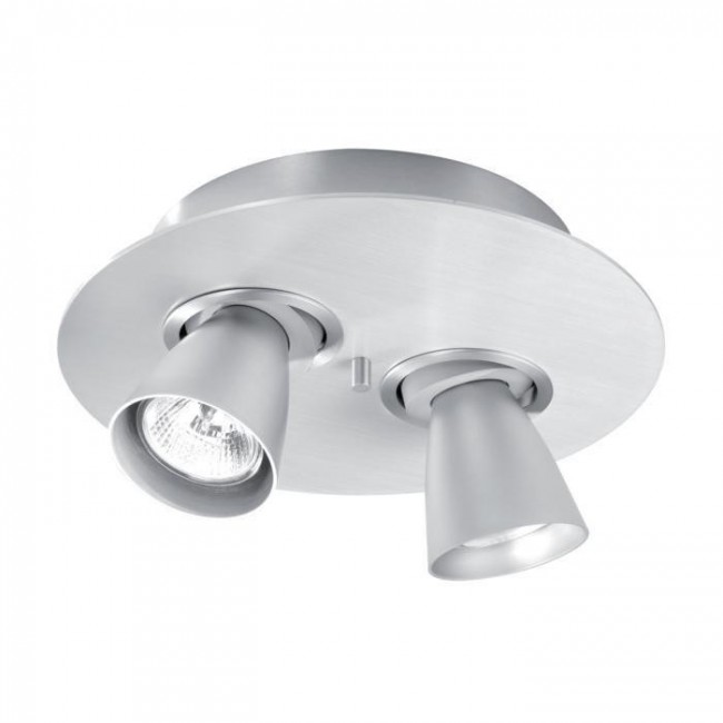 PSM Lighting Cupido II 오리엔트ABLE surface-mounted ceiling lamp with 65mm chalice Satin-finished aluminium 00YKN
