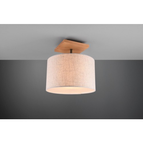 트리오 Elmau 천장등/실링 조명 Antique 니켈 / Wood / 화이트 Trio Elmau ceiling light Antique nickel / Wood / White 08561
