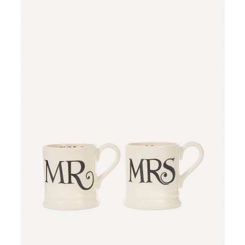 엠마 브릿지워터 2세트 구성 Mr. and Mrs. 머그 Emma Bridgewater Set of Two Mr. and Mrs. Mugs 00450