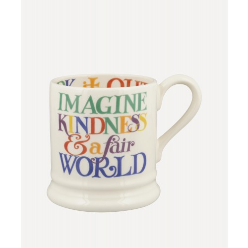 엠마 브릿지워터 레인보우 Toast Kindness & A Fair World Half-Pint 머그 Emma Bridgewater Rainbow Toast Kindness & A Fair World Half-Pint Mug 00441