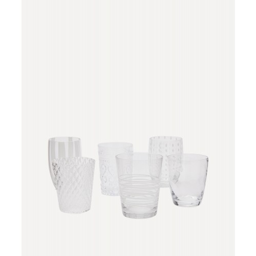 자페라노 Melting Pot Assorted 글라스ES Set of 6 Zafferano Melting Pot Assorted Glasses Set of 6 00290