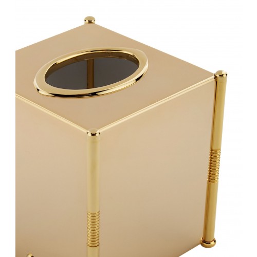 조디악 실린더 골드-접시D Tissue Box ZODIAC Cylinder Gold-Plated Tissue Box 06010